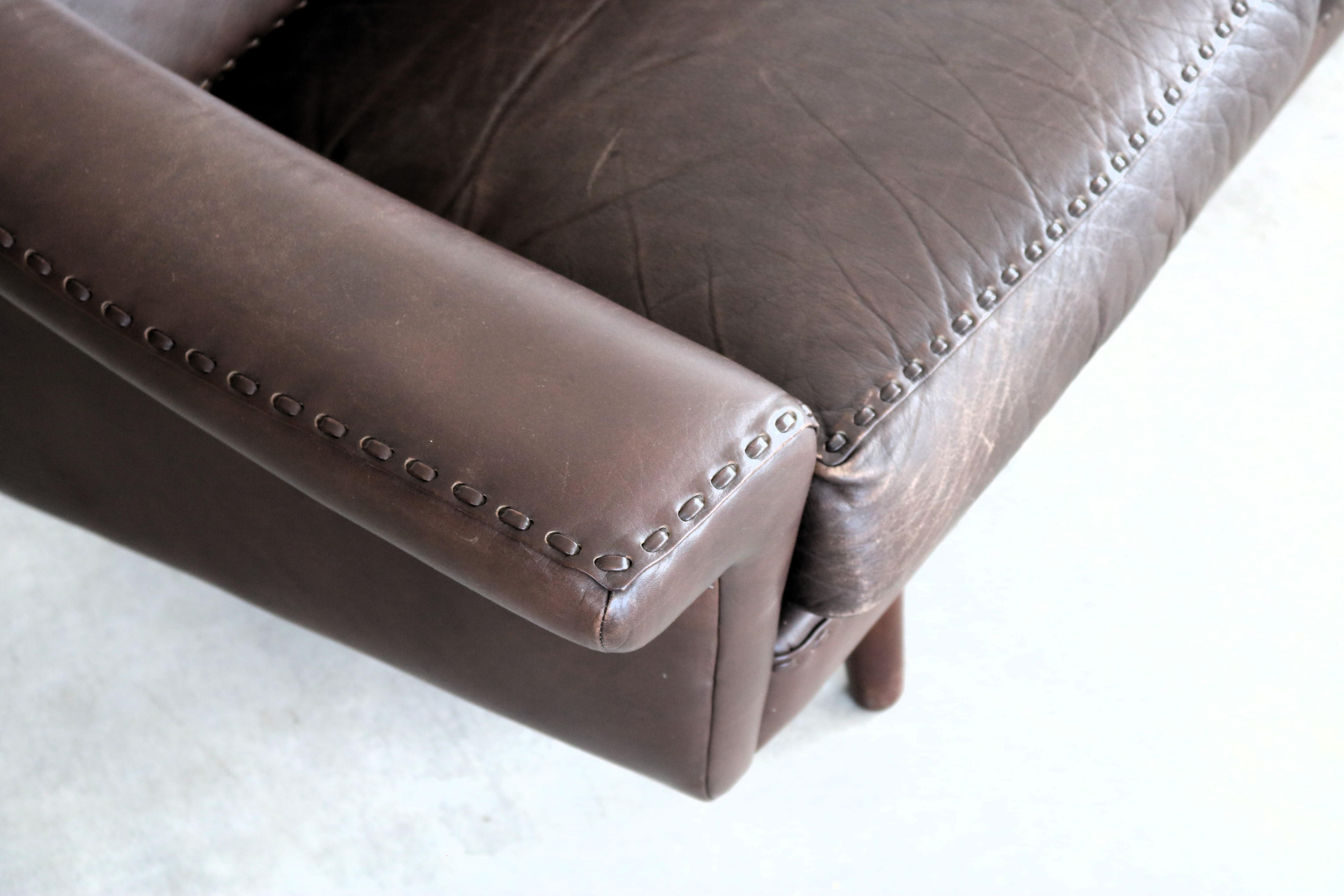 Cuir Canapé Vintage Matador d'Aage Christiansen en vente