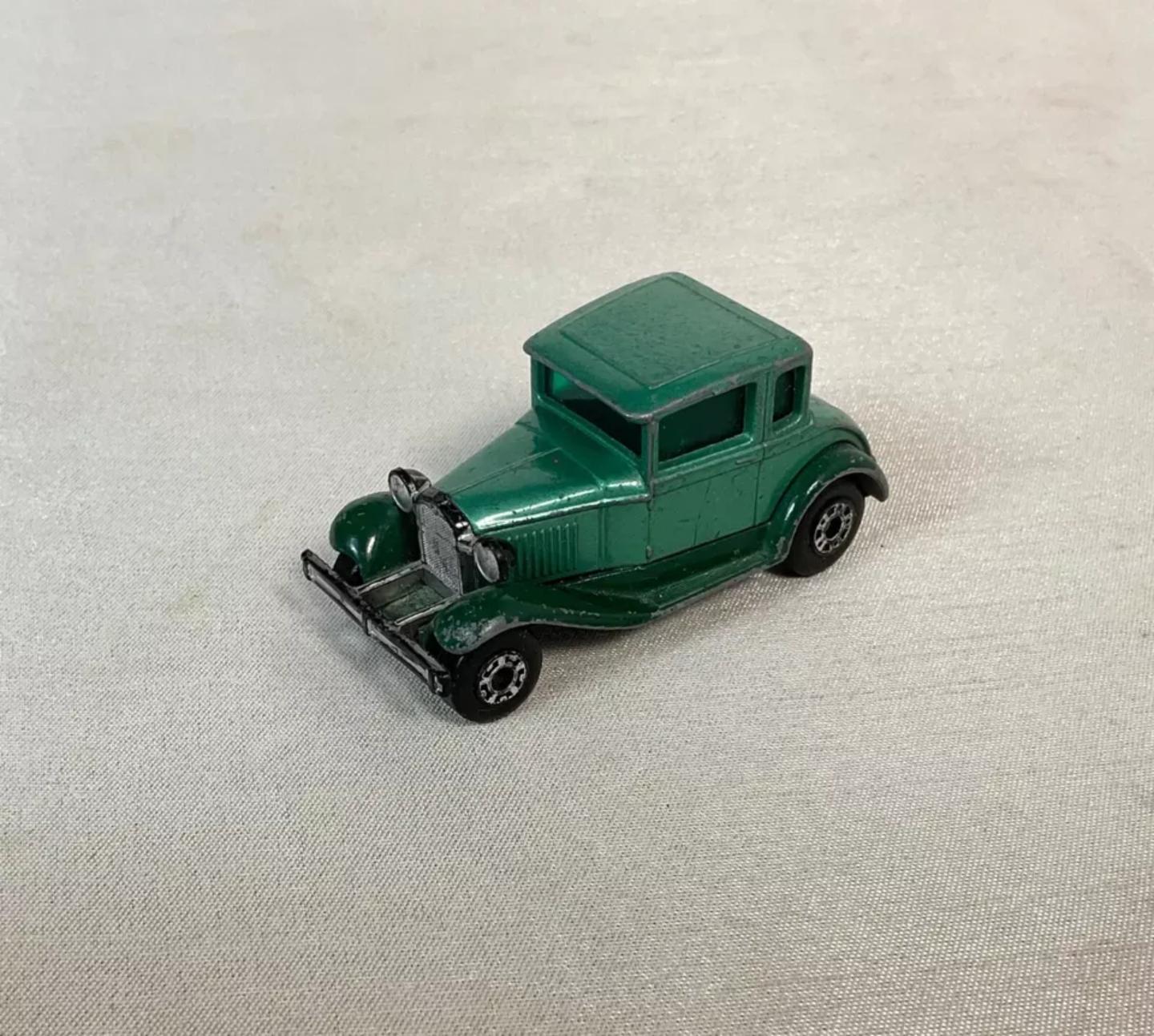 Français Matchbox Speed King No. K-73 Ford Model A Hot Rod, vert, 1970 - 2Y615 en vente