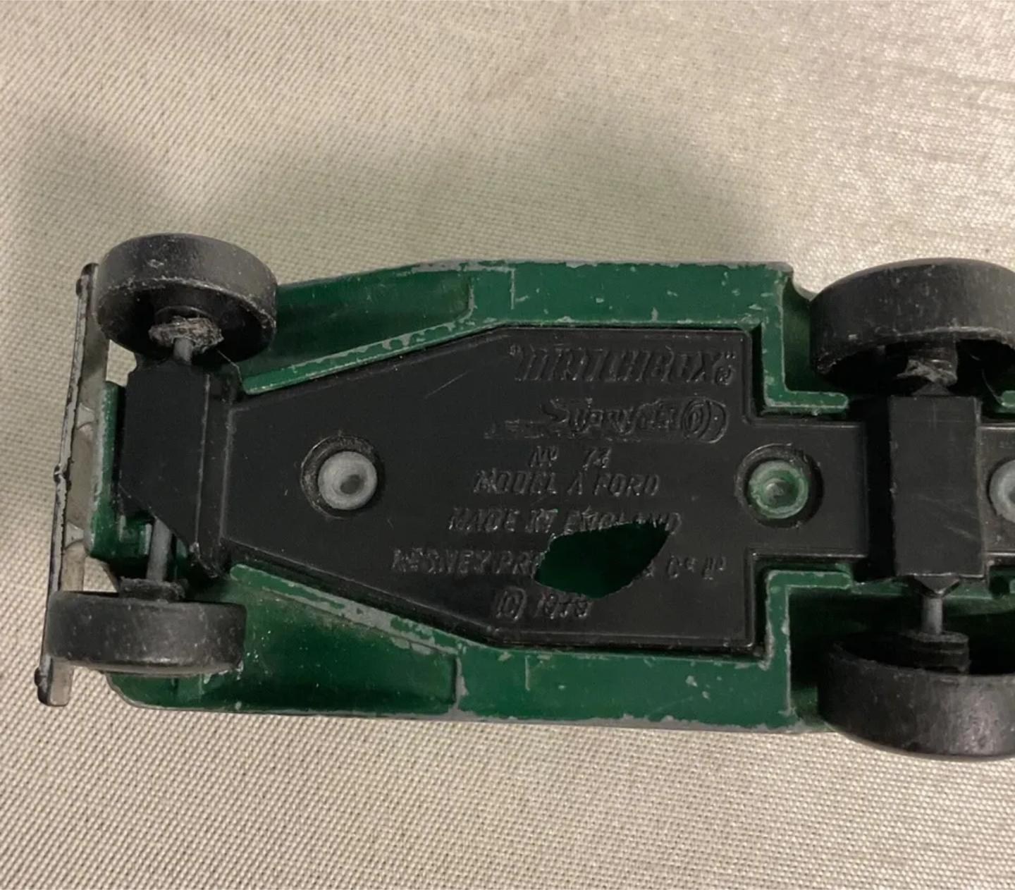 Matchbox Speed King No. K-73 Ford Model A Hot Rod, vert, 1970 - 2Y615 en vente 1