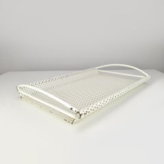 Vintage Mathieu Mategot Style Perforated Metal Tray with Handles