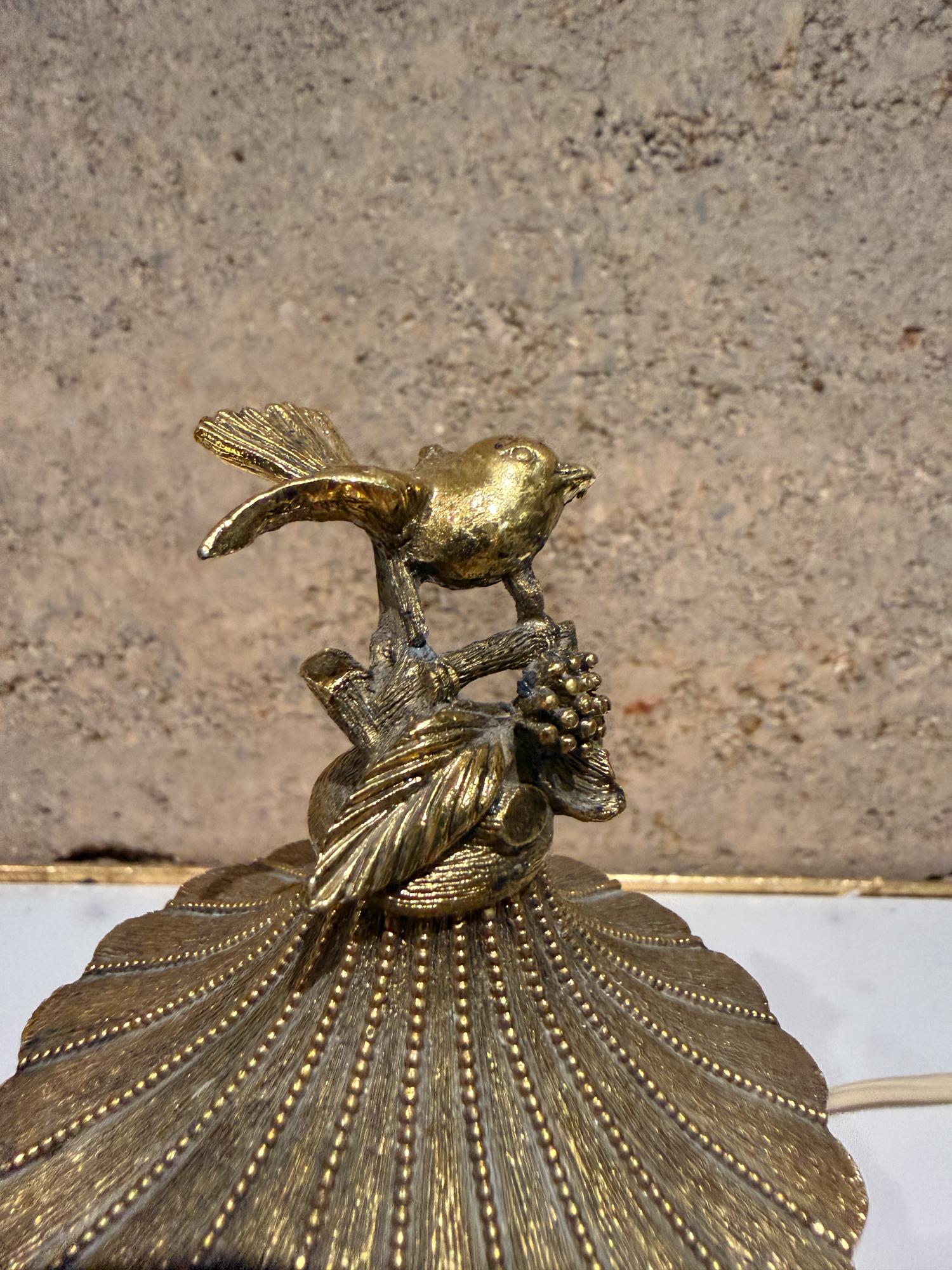 Metal Vintage Matson Gold Tone Electric Vanity Light Lamp For Sale