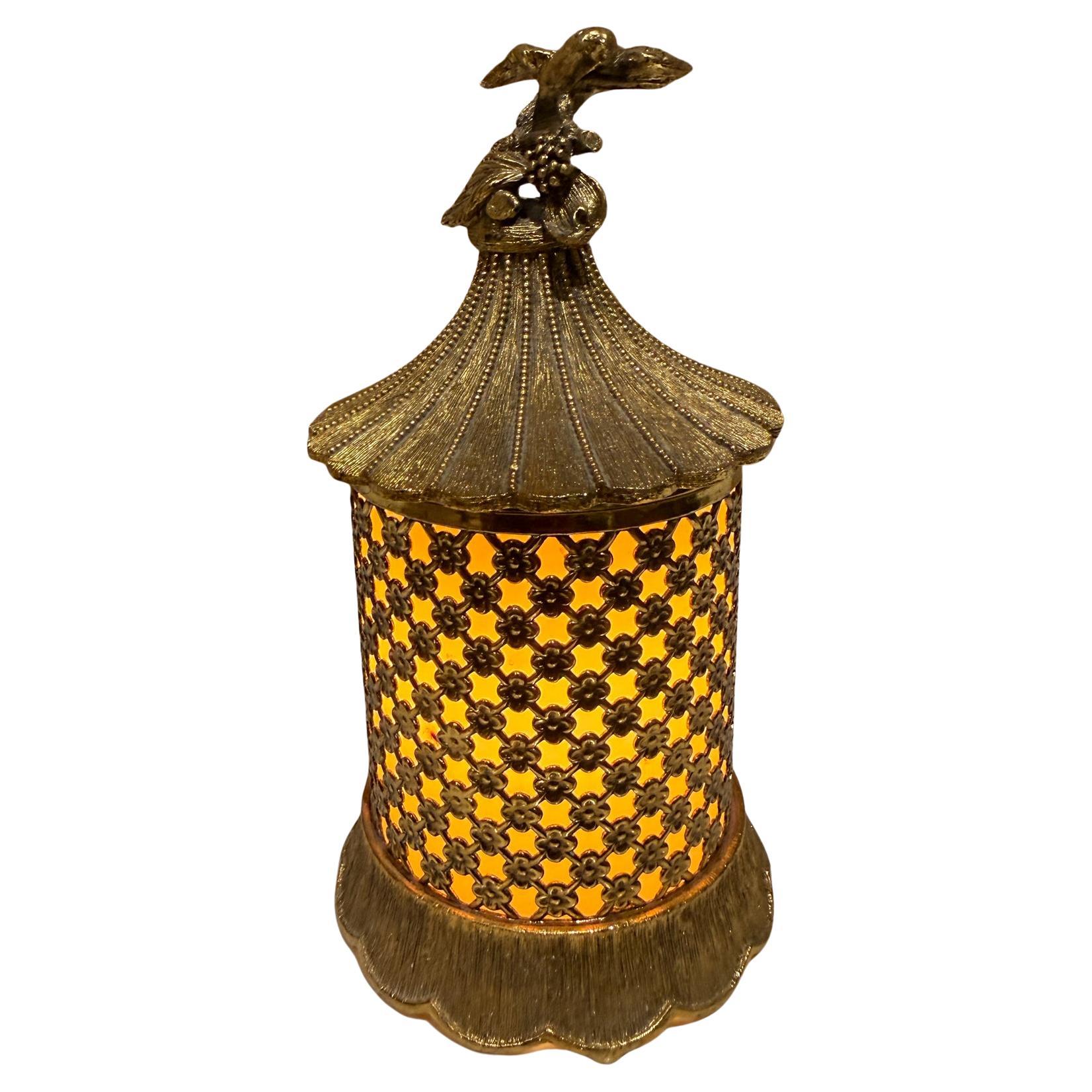 Vintage Matson Gold Tone Electric Vanity Light Lamp For Sale