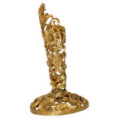 Vintage Matson Ormolu Portaboccioli in metallo filigranato 1940s