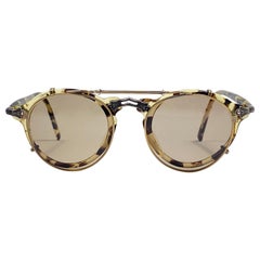 Vintage Matsuda 2837 Light Tortoise Clip On RX 1990's Made in Japan Sunglasses