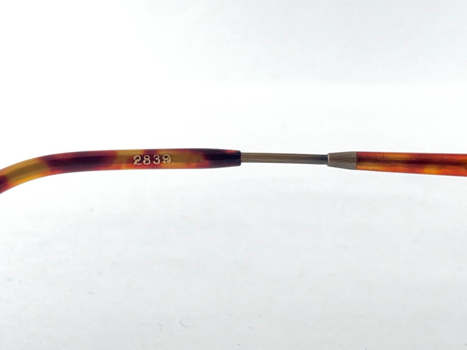 Beige Lunettes de soleil vintage Matsuda 2839 Small Copper 1990's Made in Japan en vente