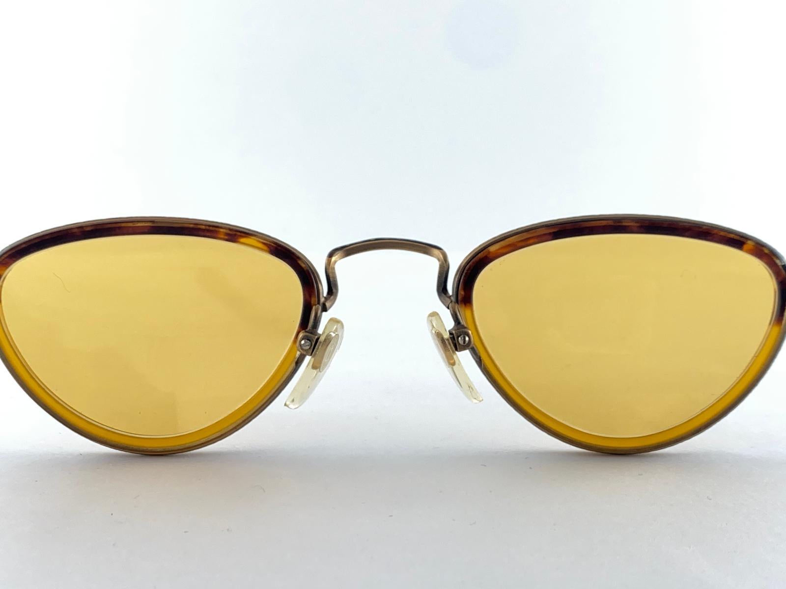 Lunettes de soleil vintage Matsuda 2839 Small Copper 1990's Made in Japan Neuf - En vente à Baleares, Baleares