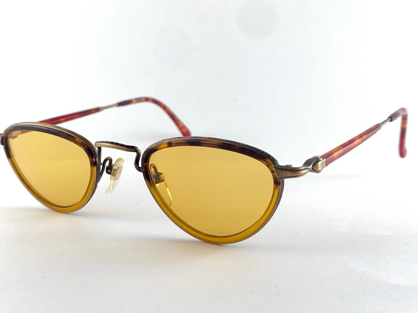 Lunettes de soleil vintage Matsuda 2839 Small Copper 1990's Made in Japan Unisexe en vente