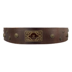 Vintage MATSUDA Monsieur Nicole Brown Leather Belt