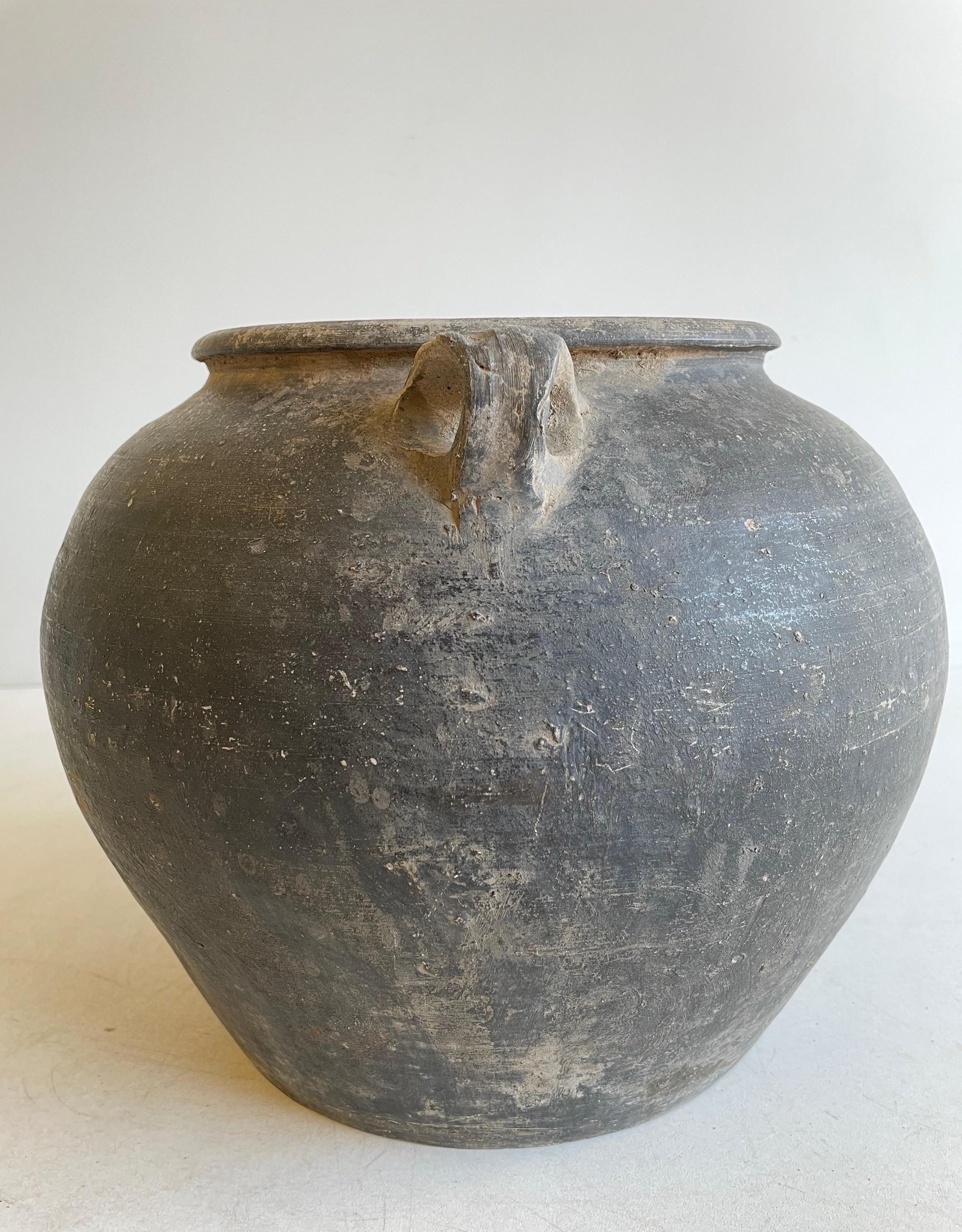 20th Century Vintage Matte Clay Oil Pot
