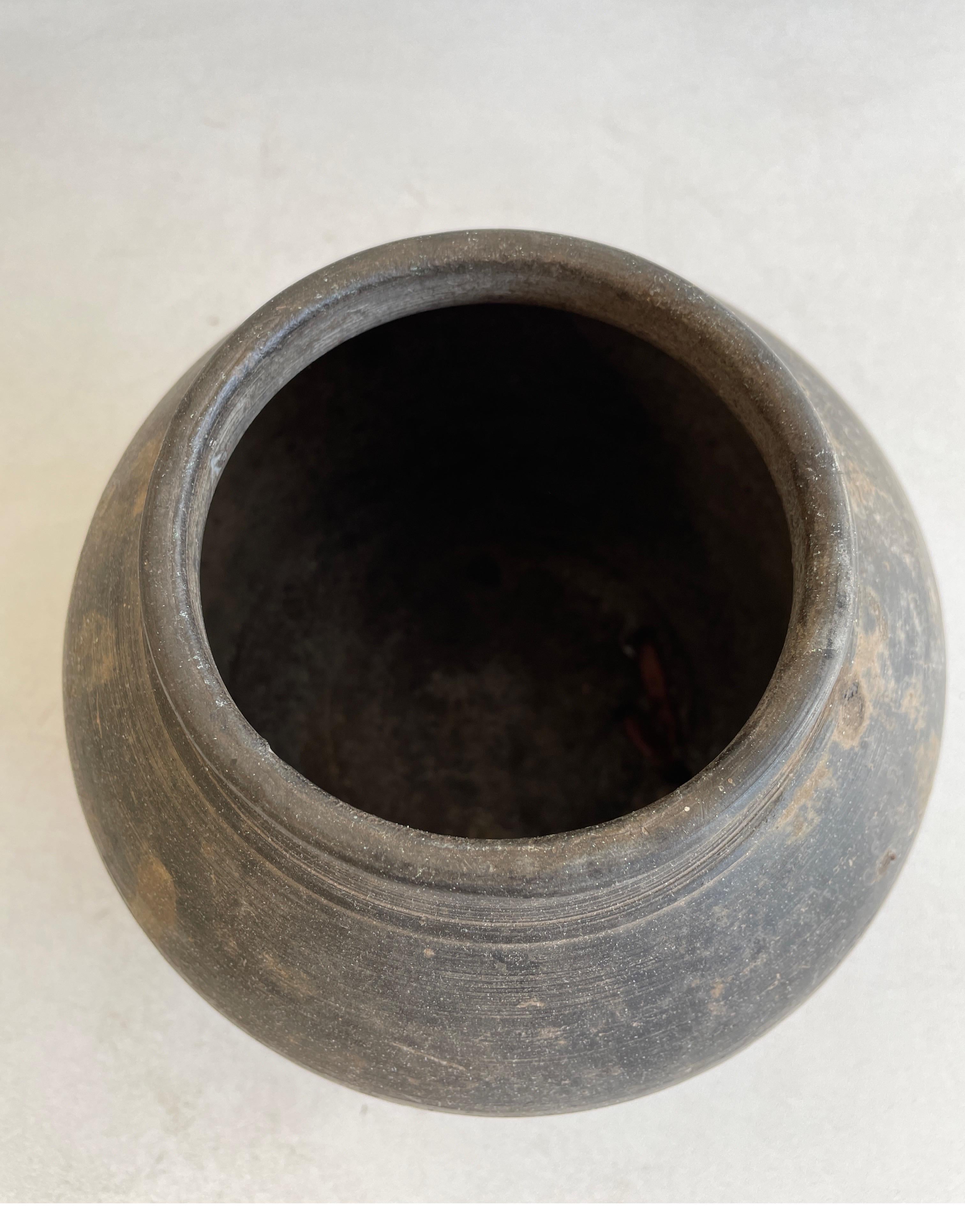 Vintage Matte Clay Oil Pottery Decorative Pot  1