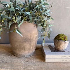 Vintage Matte Clay Pottery Medium Size 12"