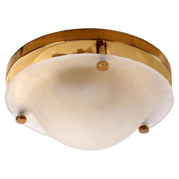 Vintage Matte Glass Ceiling Lamp by Fischer Leuchten