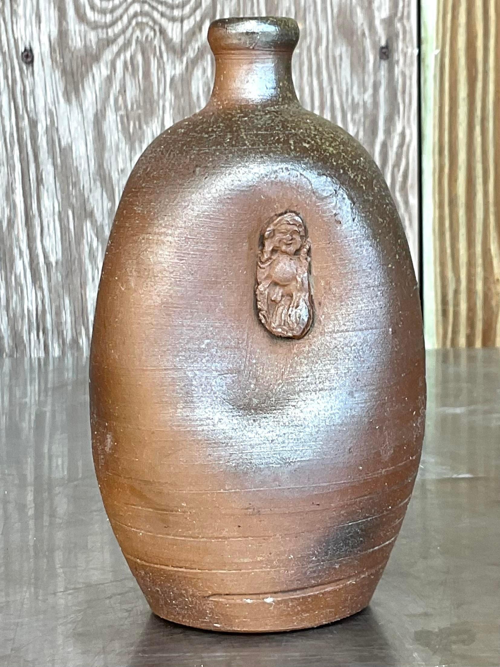 Caraffa per sake in ceramica opaca vintage In condizioni buone in vendita a west palm beach, FL