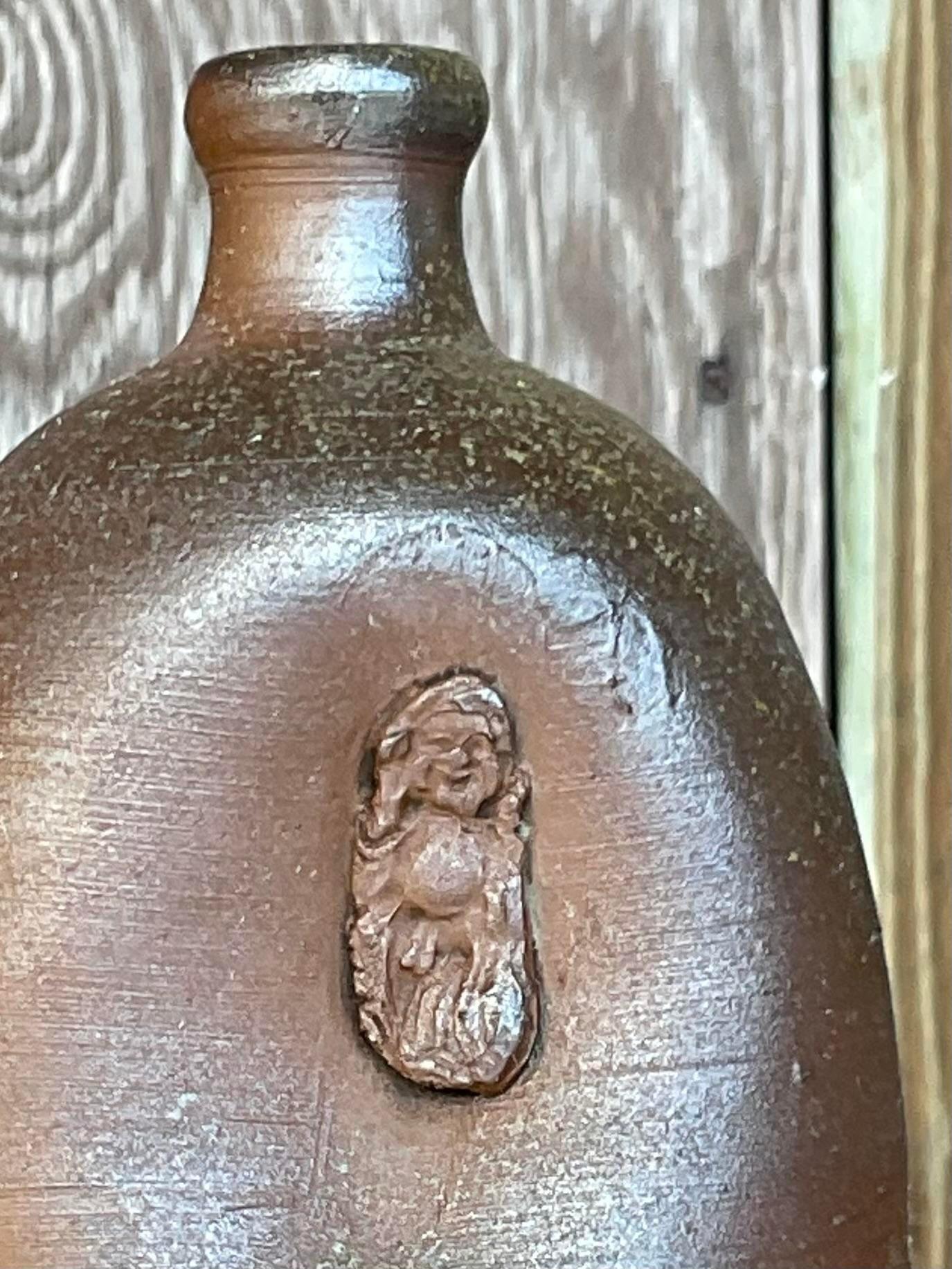 XX secolo Caraffa per sake in ceramica opaca vintage in vendita