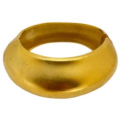 Vintage matte gold modernist bracelet