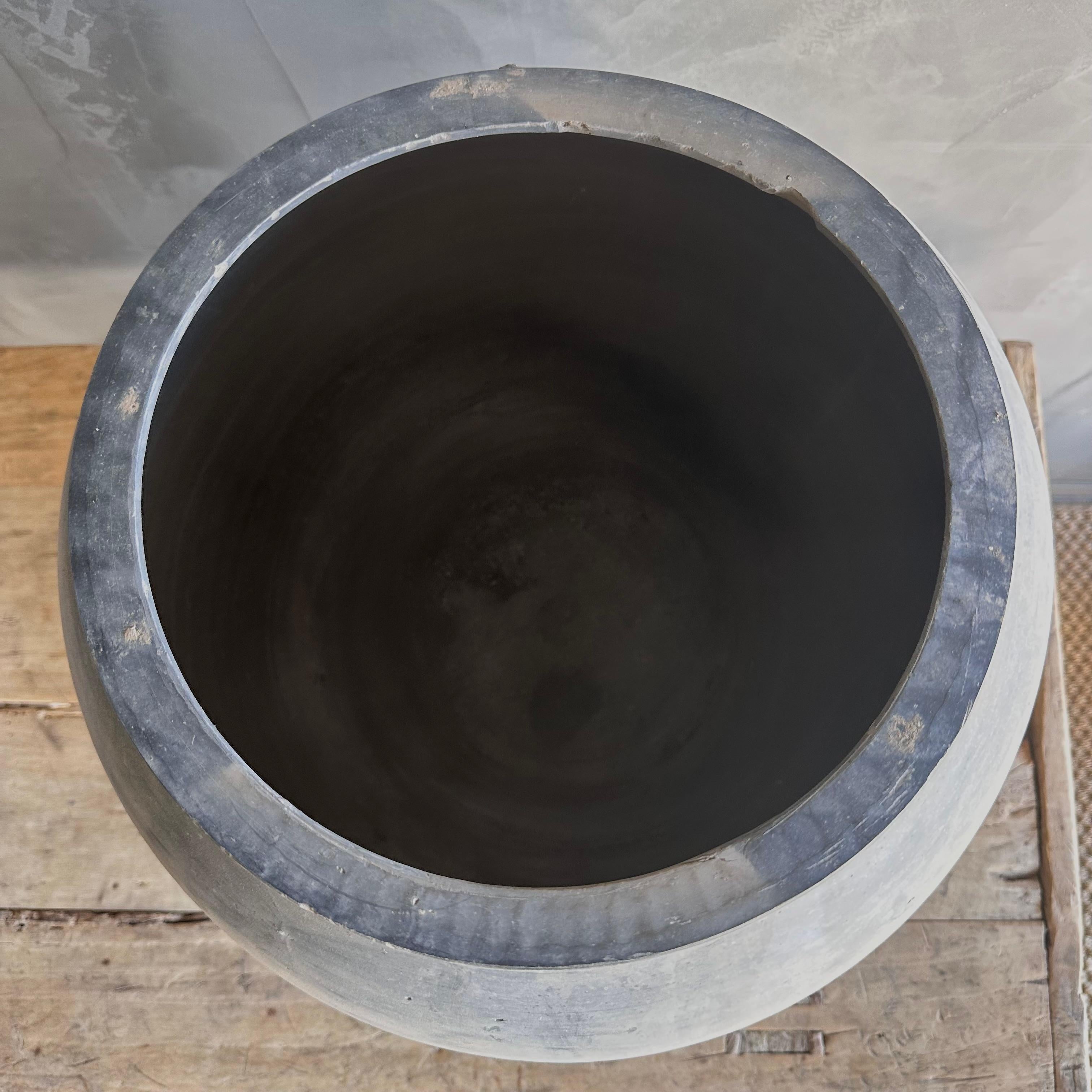 Argilla Ceramica ad olio opaca vintage di grandi dimensioni in vendita