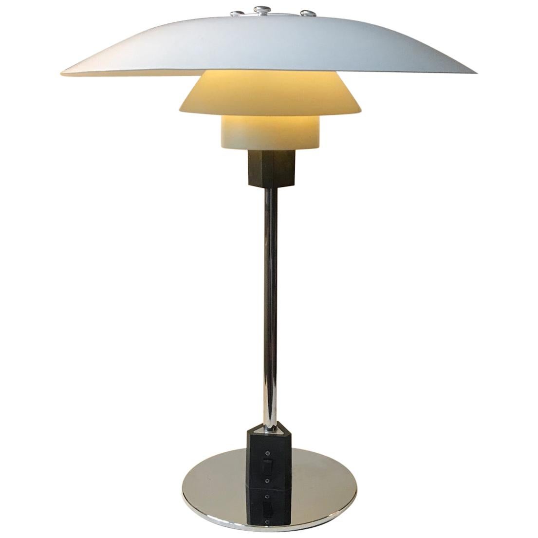 Vintage Matté White PH 4/3 Table Lamp by Poul Henningsen, Louis Poulsen, 1970s