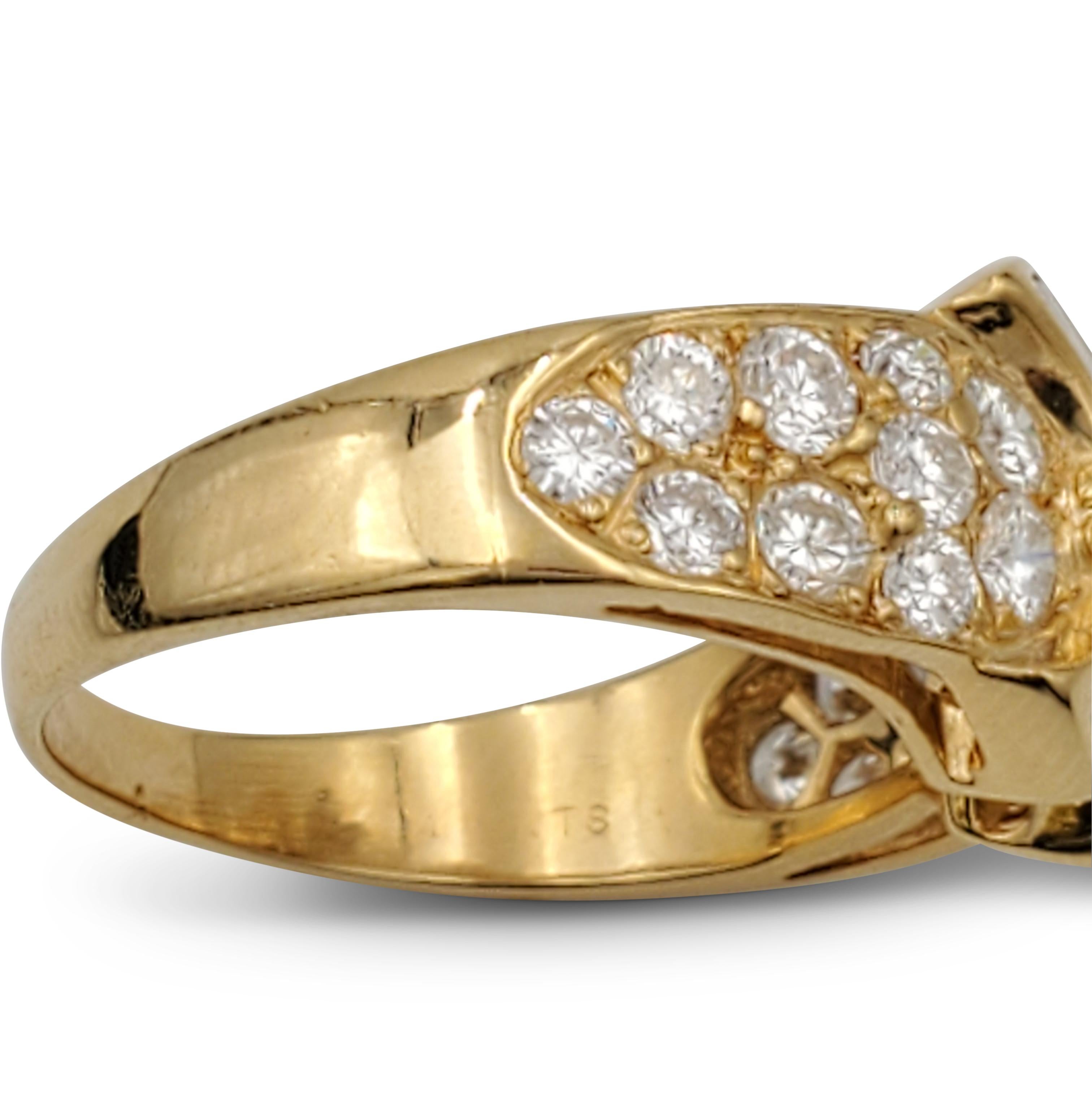 Women's Vintage Mauboussin Gold Diamond Ring
