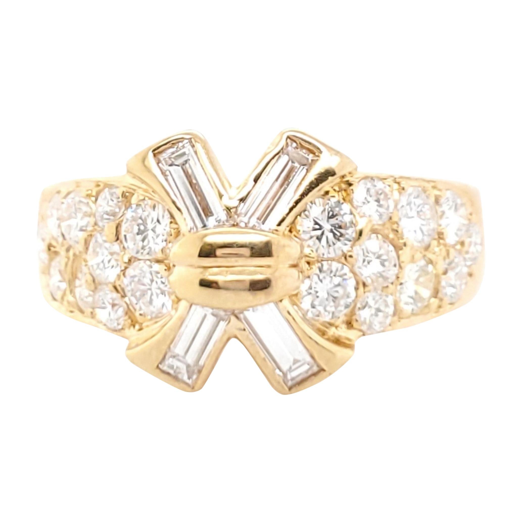 Vintage Mauboussin Gold Diamond Ring