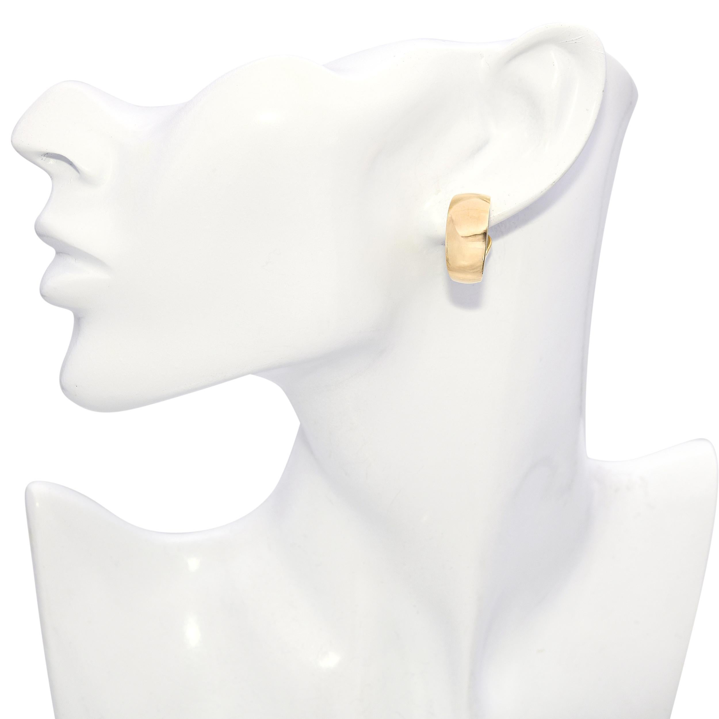 Moderno Orecchini a cerchio d'epoca in oro giallo Mauboussin Paris 18k in vendita