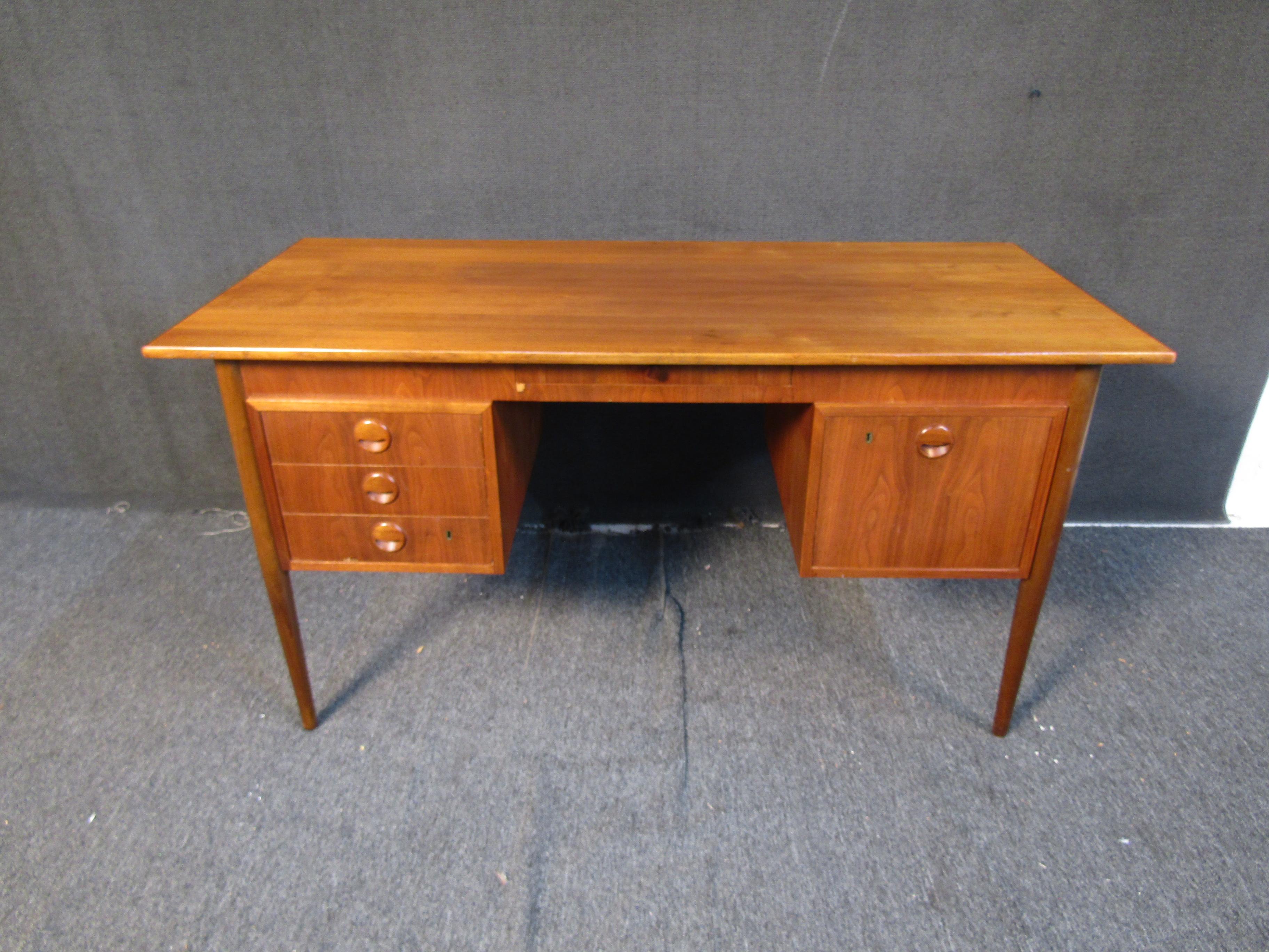 vintage teak desk for sale