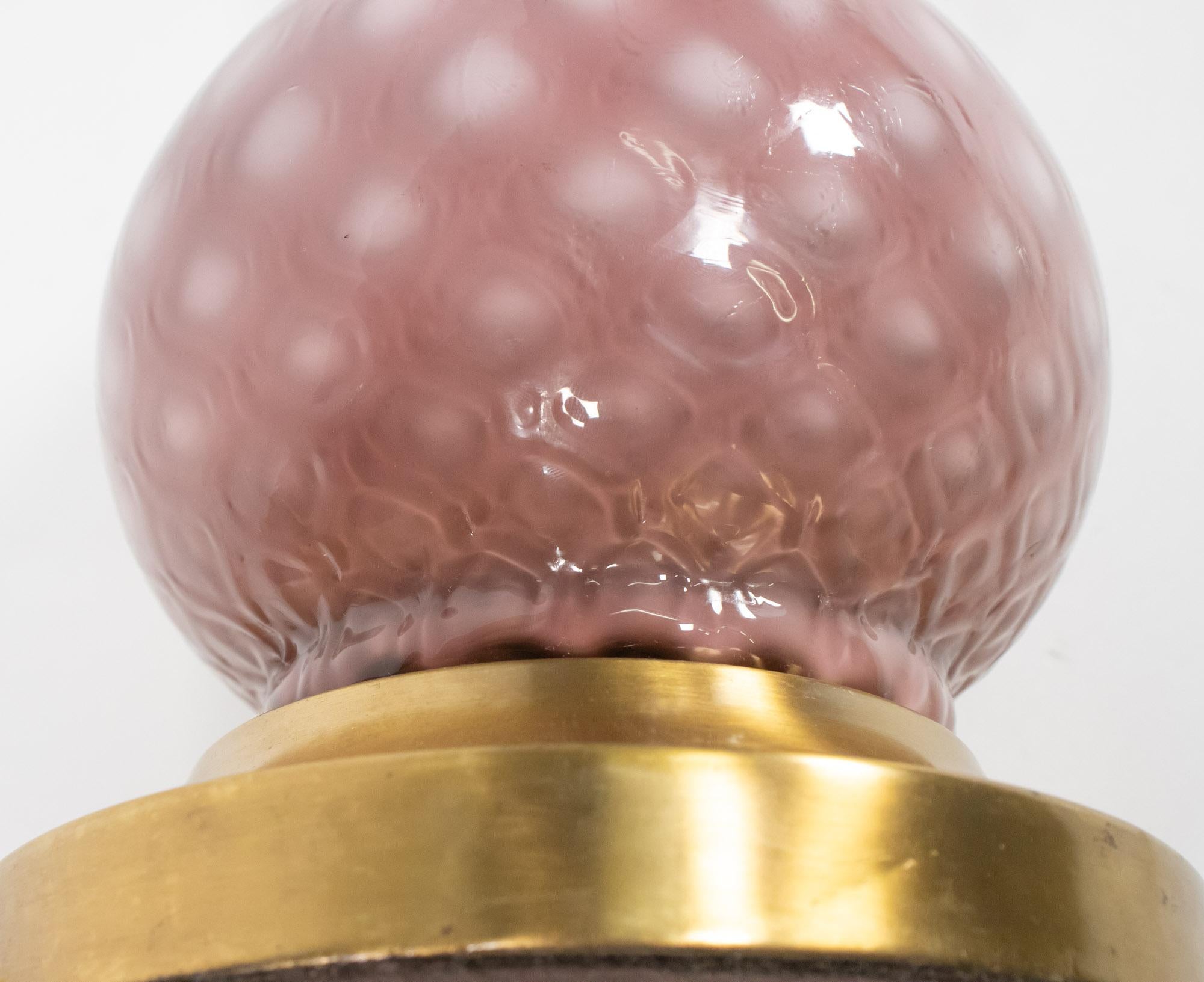 Lampe de table Murano mauve attribuée à Barovier & Toso en vente 3