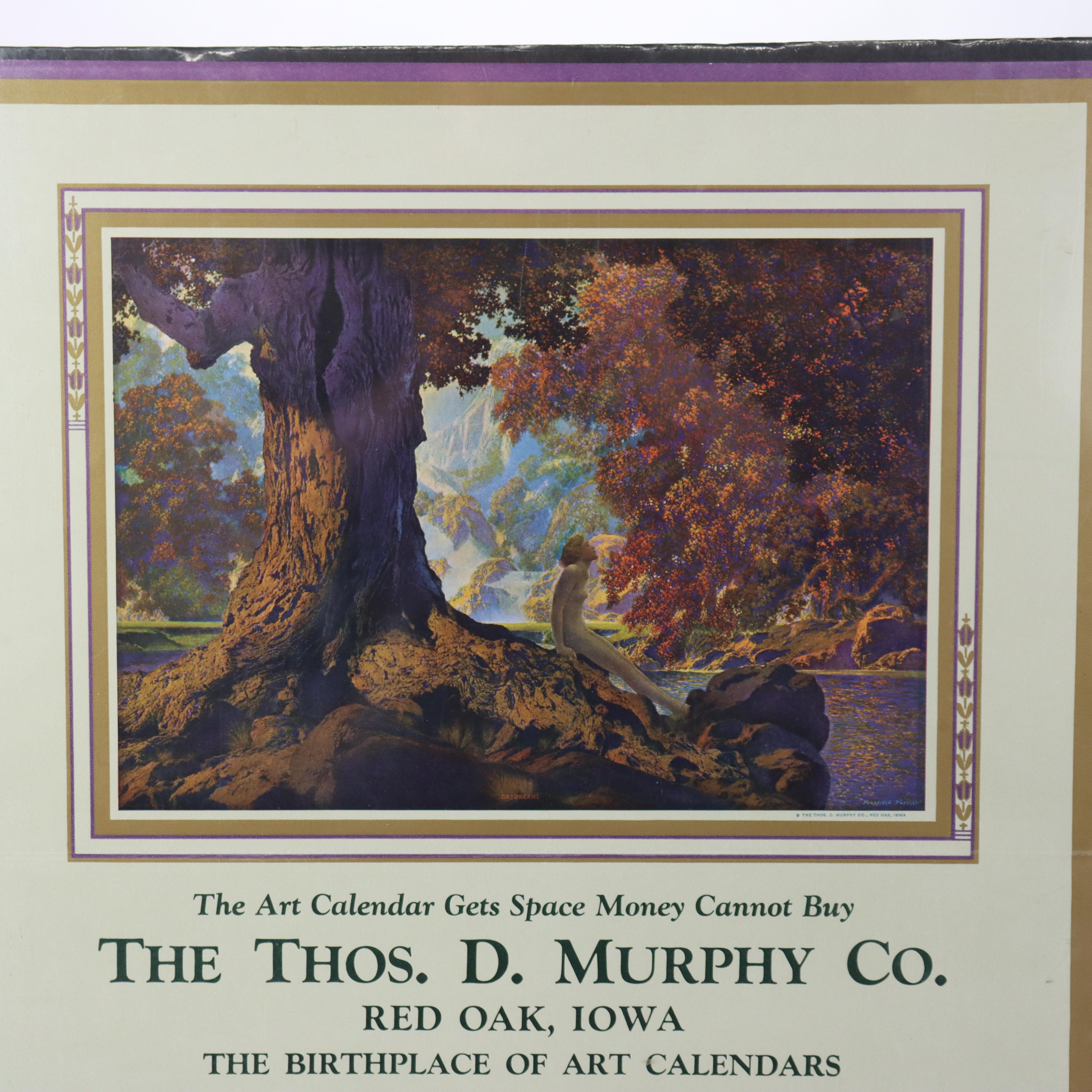 Vintage Maxfield Parrish Verkäufer Probe Kalender 