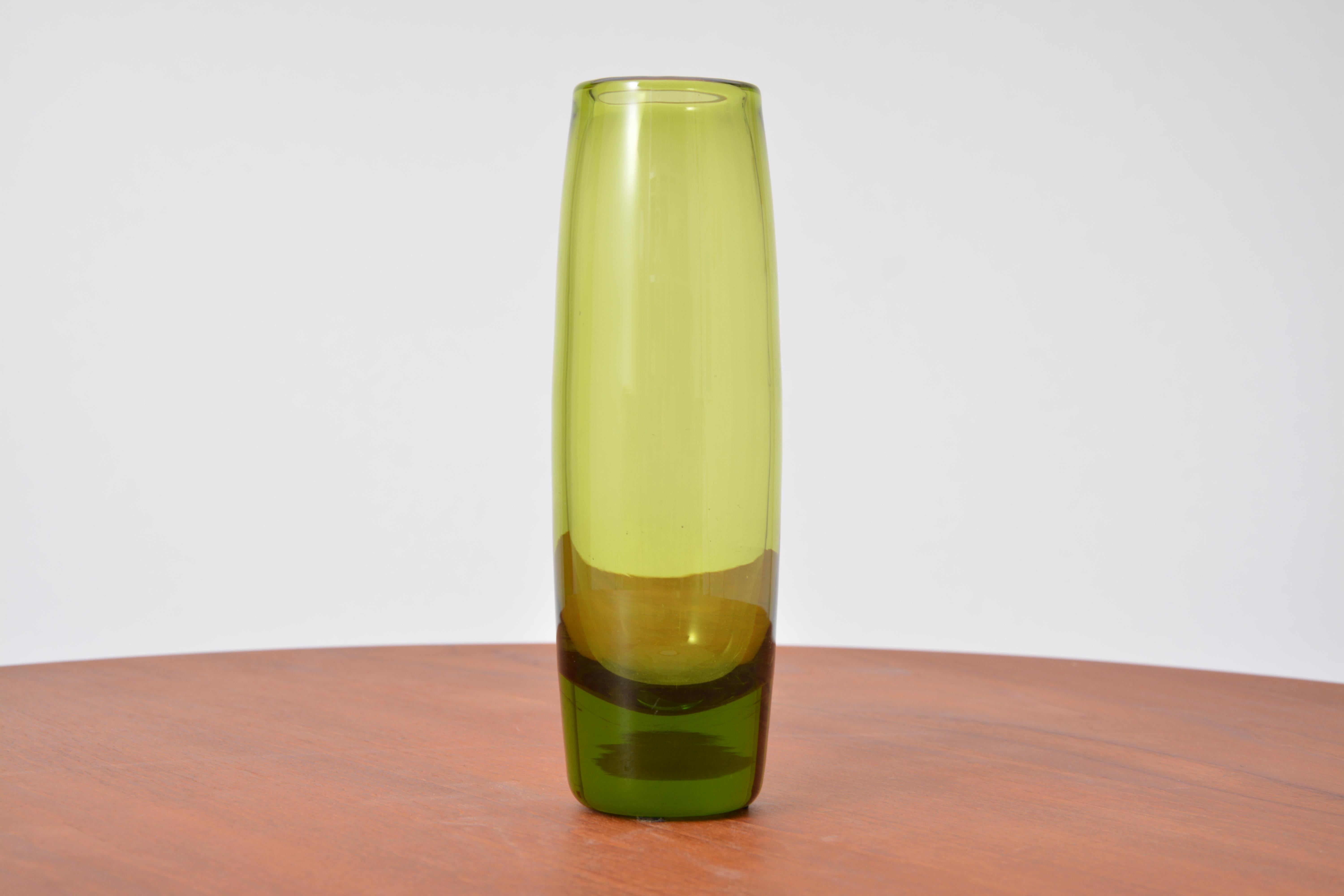Vintage Maygreen Vase von Per Lütken für Holmegaard (Moderne der Mitte des Jahrhunderts) im Angebot