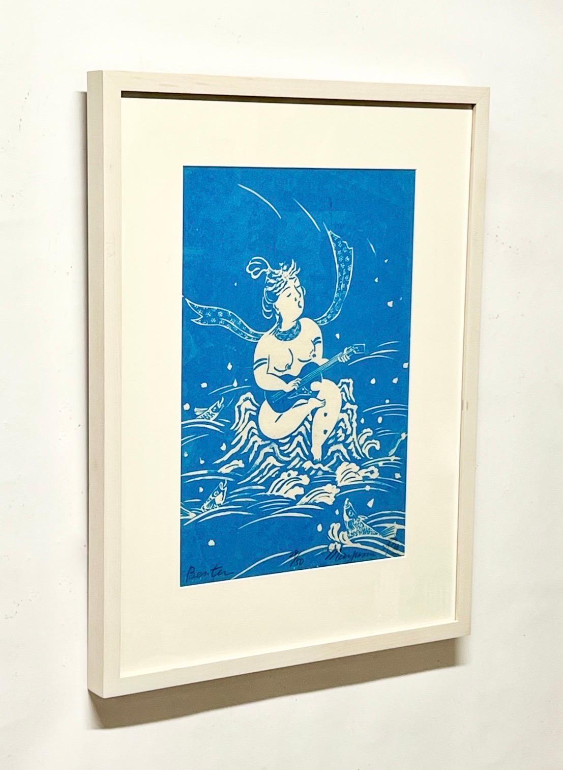 Mayumi Oda Siebdruck 'Benten' um 1981 (Ende des 20. Jahrhunderts) im Angebot