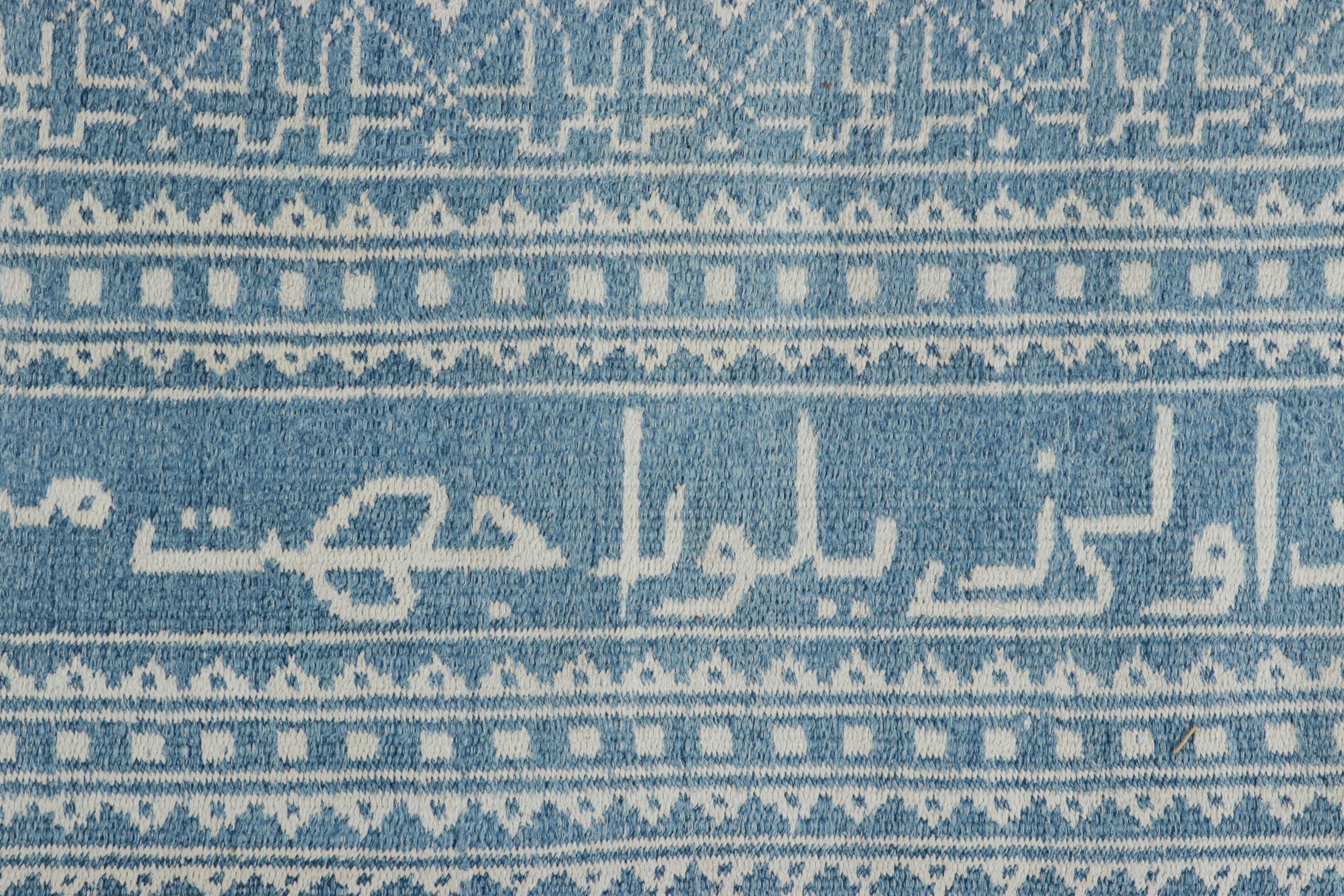 Vintage Mazandaran Persisch Kilim, Galerie Läufer Teppich in Hellblau - Rug & Kili (Kelim) im Angebot