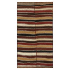 Vintage Mazandaran Persian Kilim in Rich Stripe Patterns by Rug & Kilim