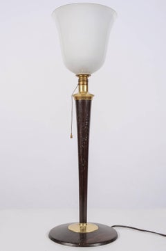 Art Dco  Paire de lampes de bureau Mazda « Tulipe », rare