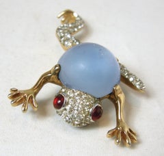 Vintage Mazer Jelly Belly Frog Fur Clip