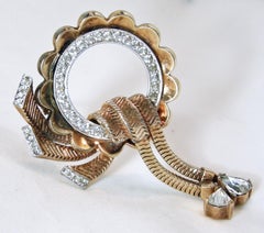 Vintage Mazer Retro Dangling Brooch