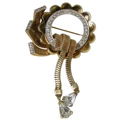Vintage Mazer Retro Dangling Brooch