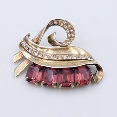 Vintage Mazer Sterling Brooch 1940s