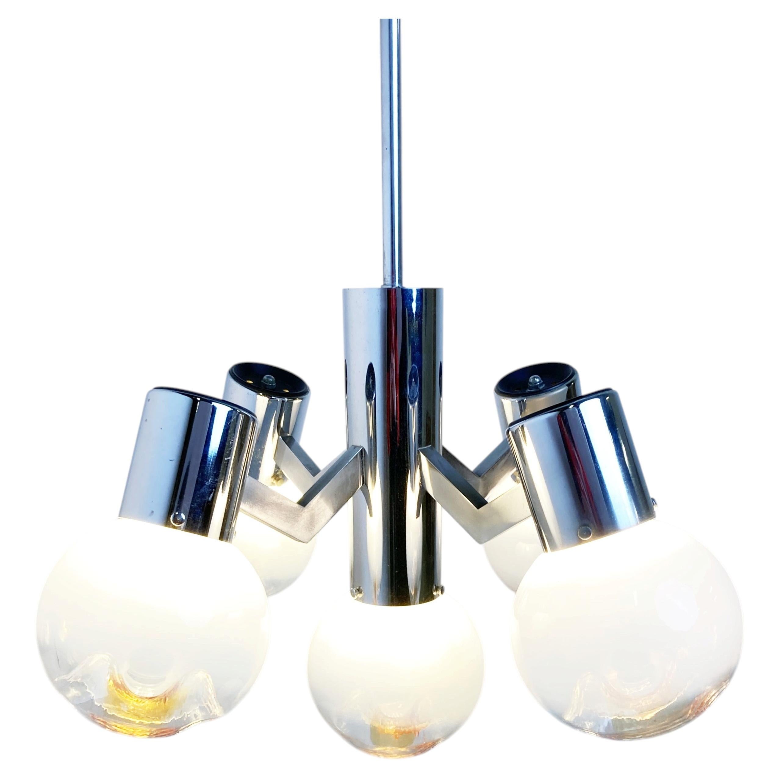 Vintage Mazzega Chandelier, 1960s