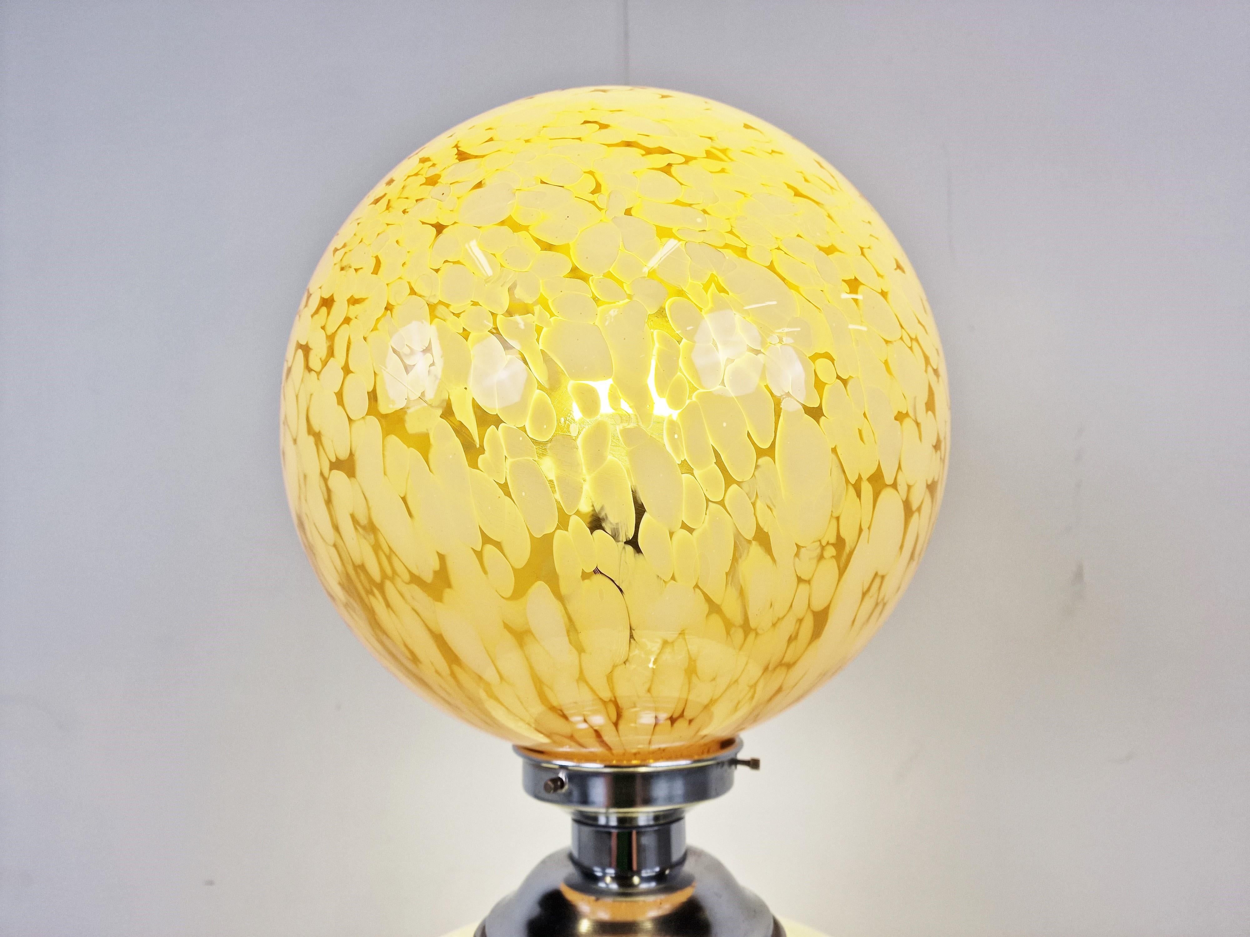 Vintage Mazzega Floor Lamp with Marble, 1960s For Sale 1