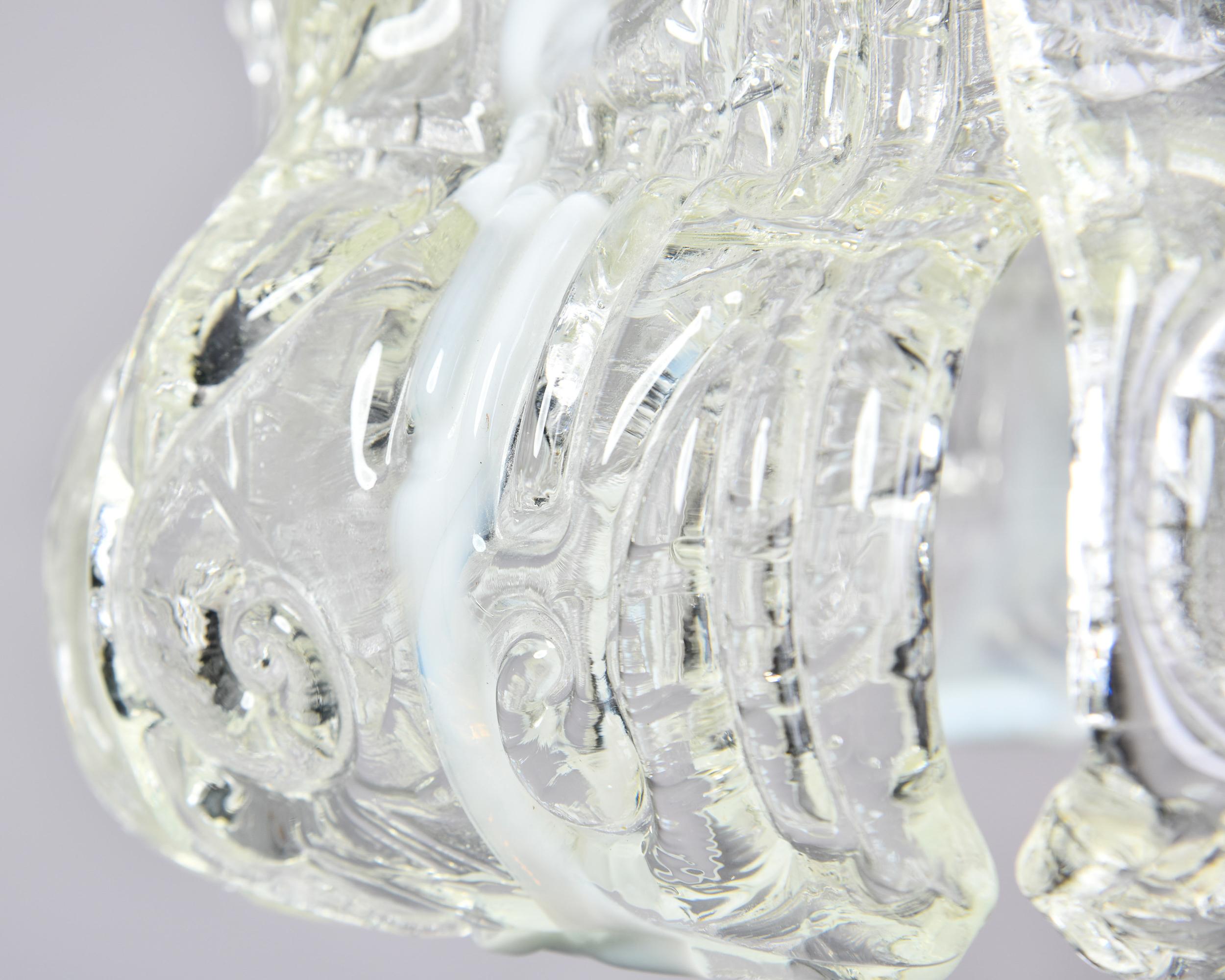 Vintage Mazzega Murano Glass Pendant  In Good Condition For Sale In Troy, MI