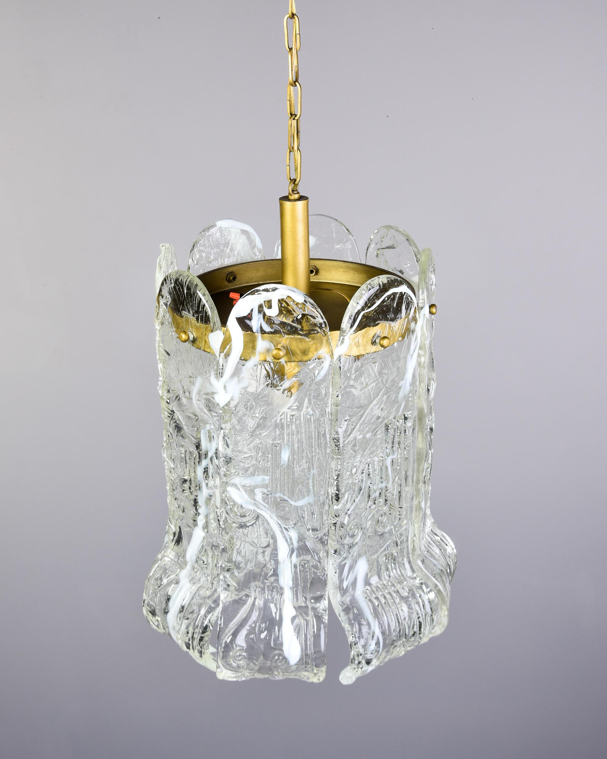 Vintage Mazzega Murano Glass Pendant  For Sale 1