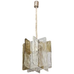 Vintage Mazzega Ombre Glass Pendant Chandelier