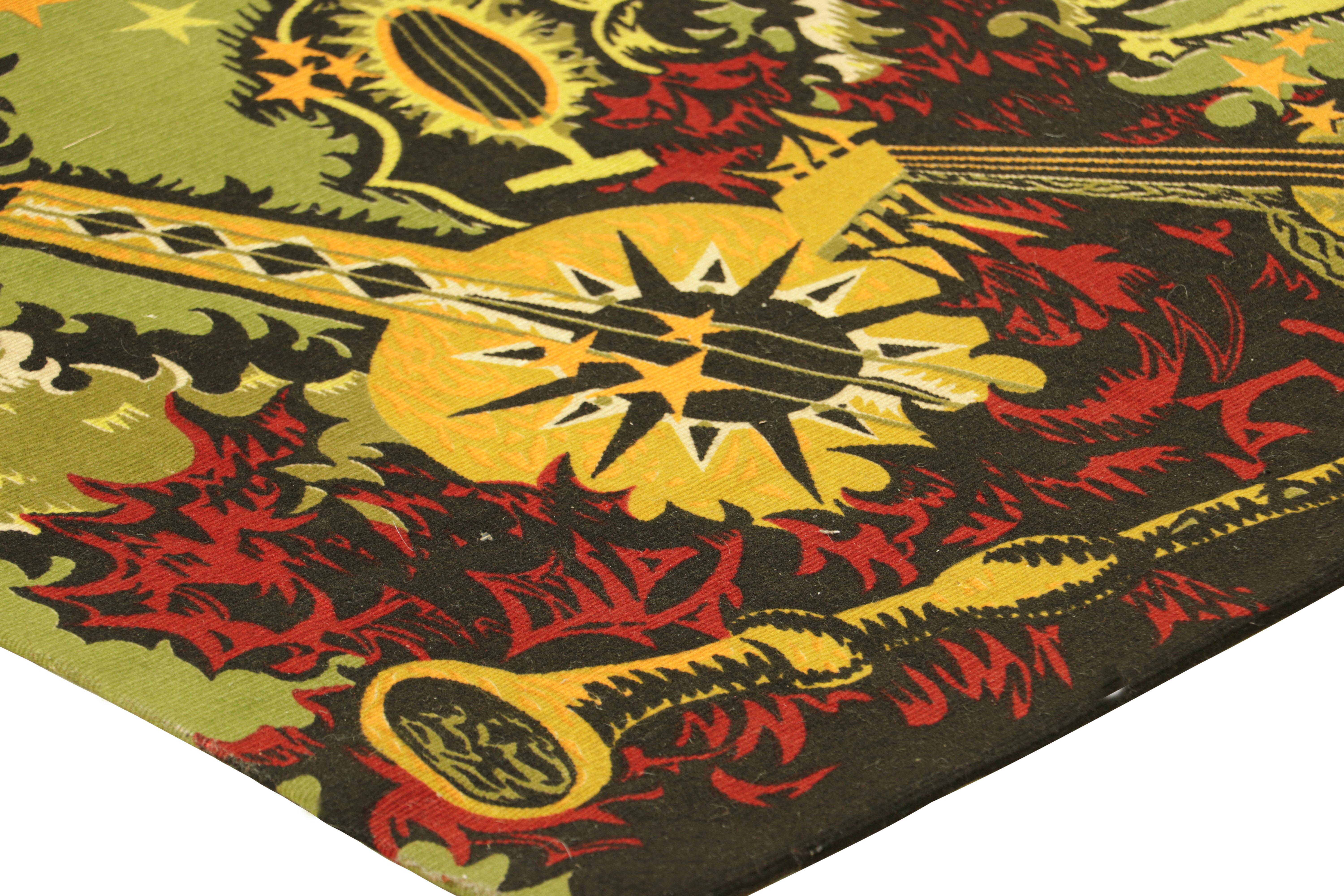 Arazzo francese pittorico d'epoca MC Bertrand  Rug & Kilim In condizioni buone in vendita a Long Island City, NY