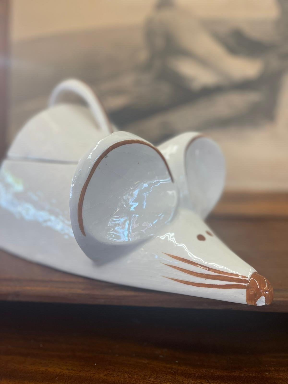 Mid-Century Modern Vintage McCoy Ceramic Mouse Cookie Jar