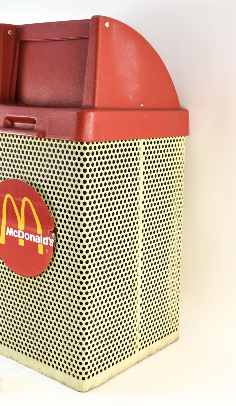 Vintage McDonald's Garbage Receptacle at 1stDibs