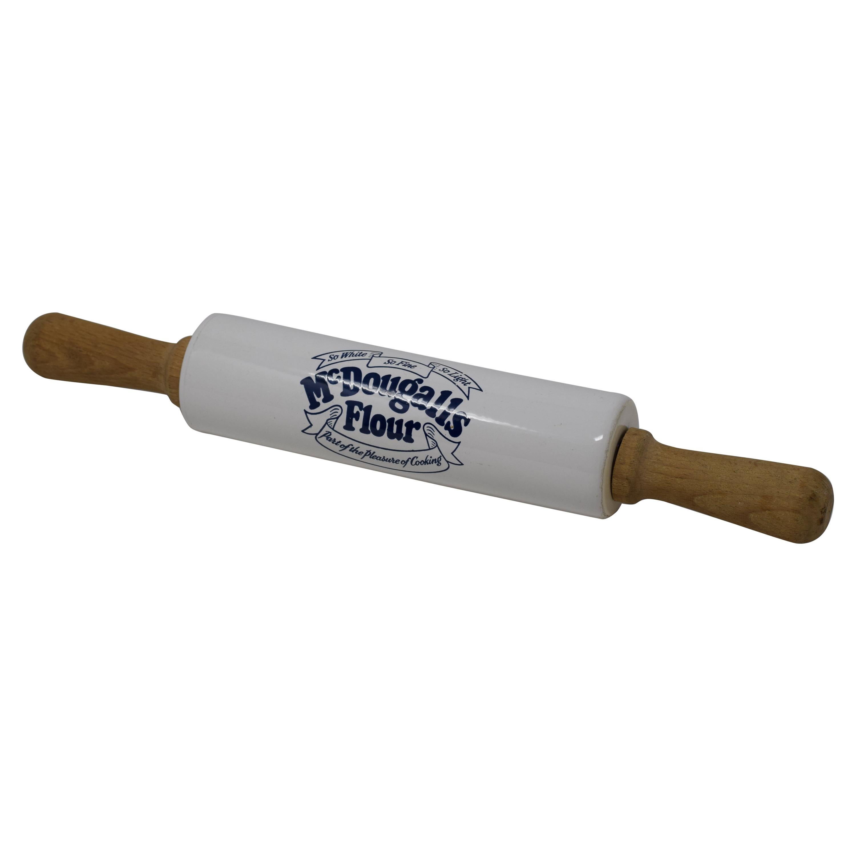 Vintage McDougalls Flour Advertising Rolling Pin