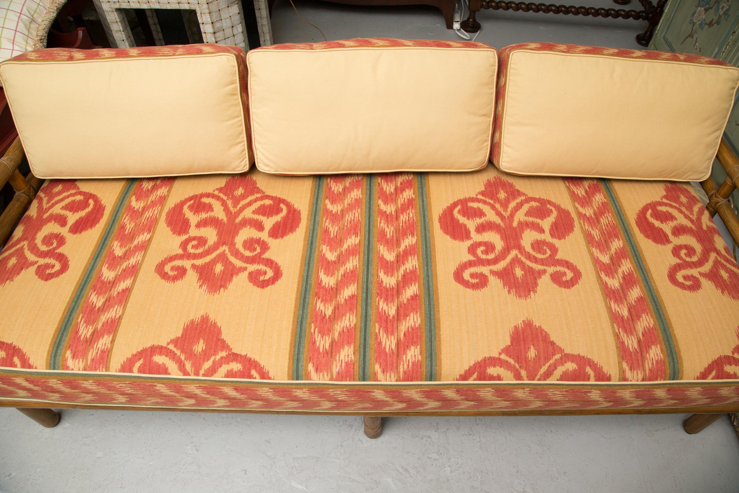 20th Century Vintage McGuire Rattan Daybed