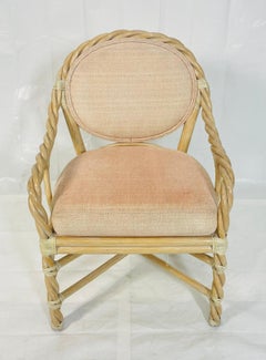 Vintage McGuire Rattan Lounge Armchair, San Francisco, California