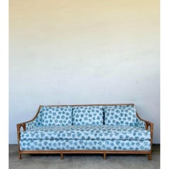 Vintage McGuire Rattan Rings Sofa in Peter Fasano for John Roselli “Sconset”