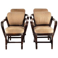 Vintage McGuire San Francisco Rattan Bamboo Dining Armchairs:: CLEARANCE:: Chairs