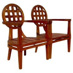 Retro McGuire Teak Outdoor Lounge Chair - A Pair